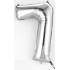 Silver Number " 7 " Foil Balloon 16''