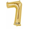 Gold Number " 7 " Foil Balloon 16''
