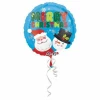 Merry Christmas Santa Claus & Snowman Foil Balloon 18''