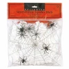 Stretchable Spider Web with 4 Large Spiders - Over 100 Square Feet