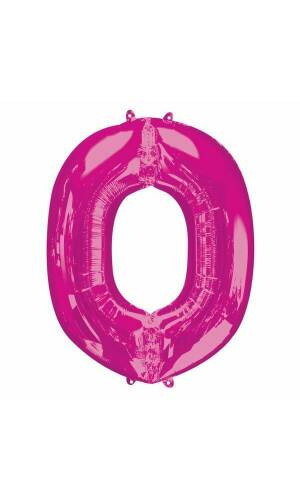 Pink Letter " O " Foil Balloon 34''