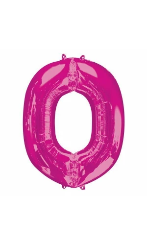Pink Letter " O " Foil Balloon 34''