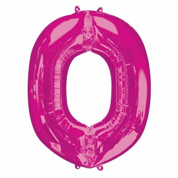 Pink Letter " O " Foil Balloon 34''