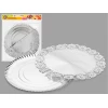 S/1 ROUND TRAY WITH SILVER DOILY 30 CM