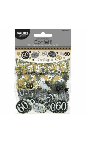 60th Gold Sparkling Celebration Confetti – 34g