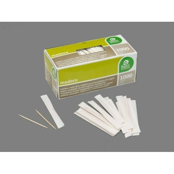 Round Paper Wrapped Toothpicks - 1000pk