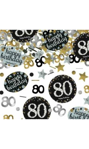 80th Gold Sparkling Celebration Confetti – 34g