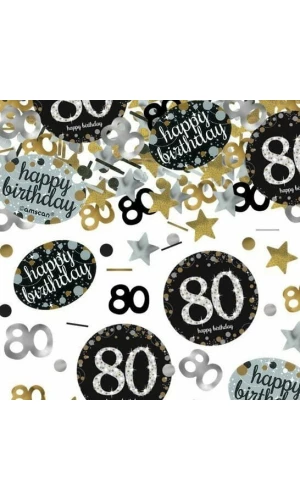 80th Gold Sparkling Celebration Confetti – 34g
