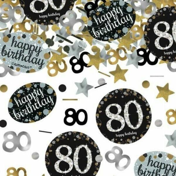80th Gold Sparkling Celebration Confetti – 34g
