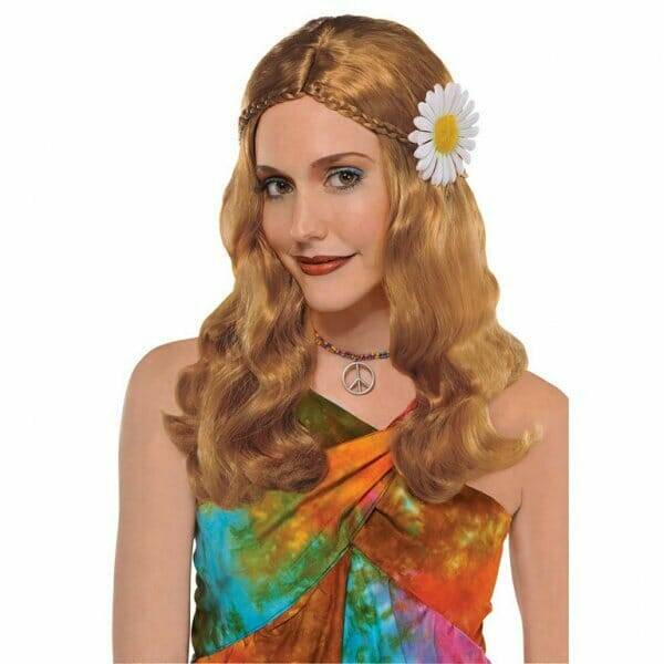 Blonde Wig Hippie Chick - Adult One Size