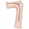 Rose Gold Number " 7 " Foil Balloon 34''