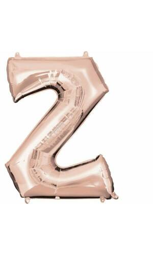 Rose Gold Letter " Z " Foil Balloon 34''