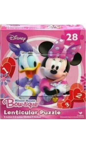 Minnie Mouse Bow-Tique Daisy Duck Lenticular Puzzle 22.8cm x 15.2cm  - 28pc