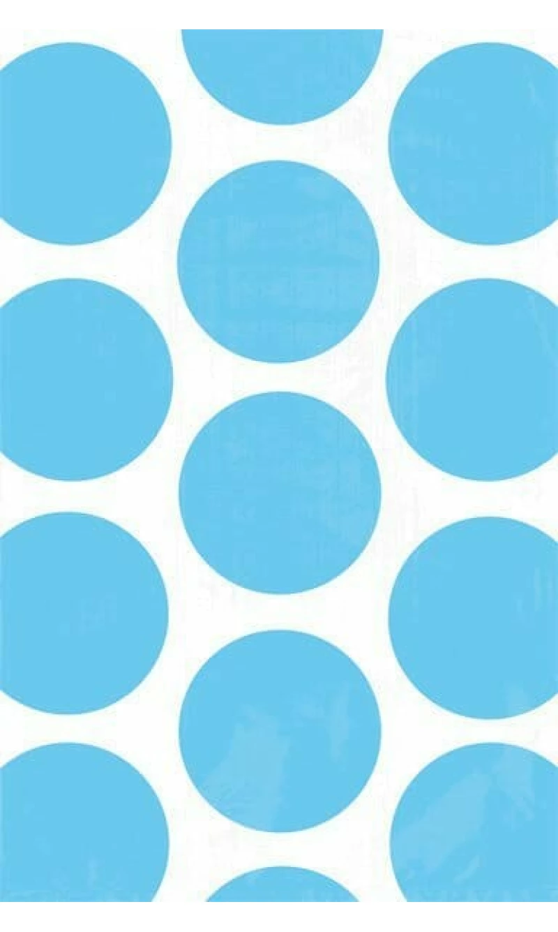 Carribean Blue Candy Buffet Polka Dots Treat Bags 17.5cm x 10.9cm – 10pk