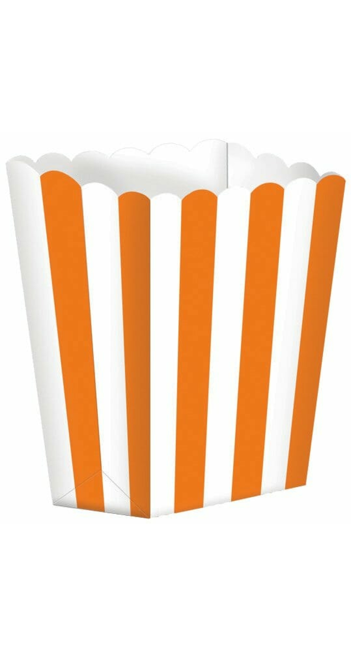 Orange Peel Candy Buffet Popcorn Boxes 6.3 x 13.4 x 3.8cm - 5pk
