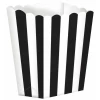 Black Candy Buffet Popcorn Boxes 6.3 x 13.4 x 3.8cm - 5pk