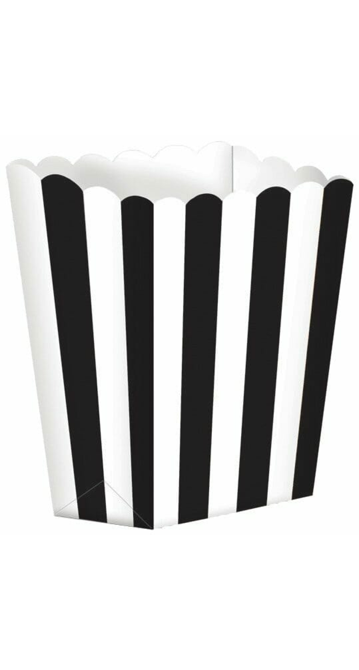 Black Candy Buffet Popcorn Boxes 6.3 x 13.4 x 3.8cm - 5pk