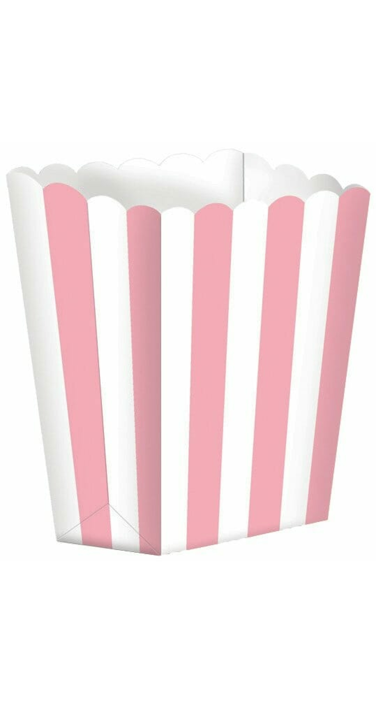 New Pink Candy Buffet Popcorn Boxes 6.3 x 13.4 x 3.8cm - 5pk