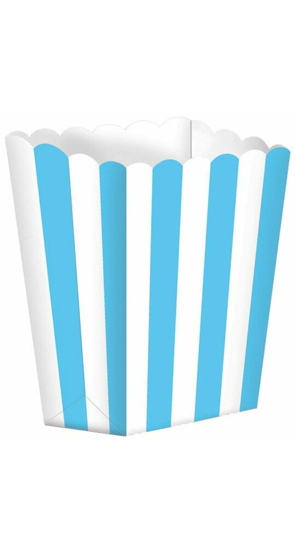Caribbean Blue Candy Buffet Popcorn Boxes 6.3 x 13.4 x 3.8cm - 5pk