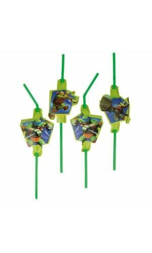 Ninja Turtles Drinking Straws - 8pk
