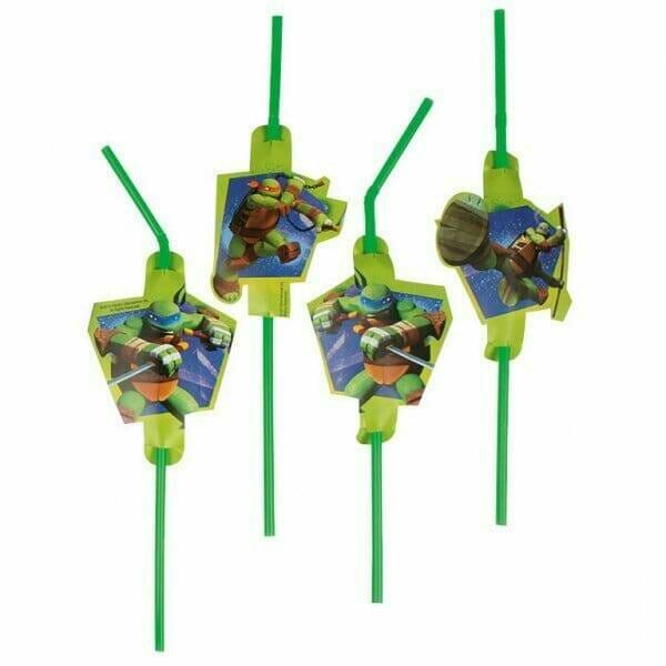 Ninja Turtles Drinking Straws - 8pk