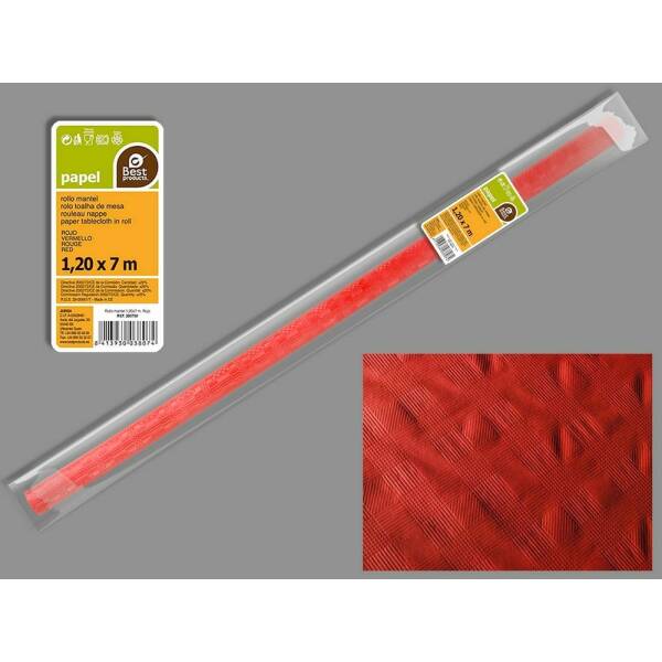 Paper Table Cover Roll 1.2m x 7m - Red