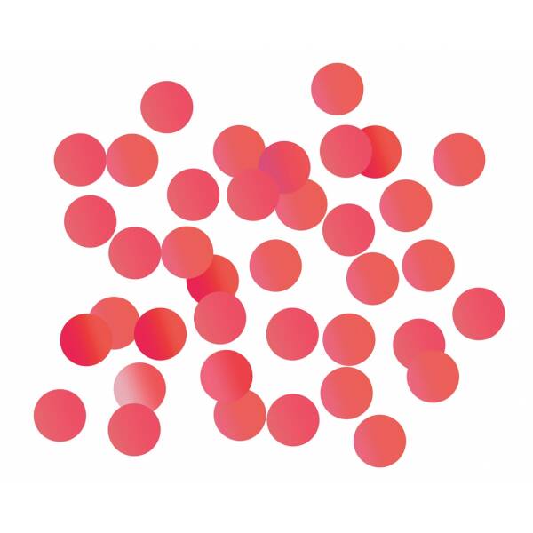 Foil Confetti Circles 20mm - Red 250g