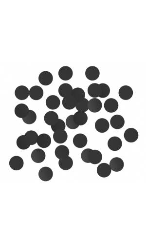 Foil Confetti Circles 20mm - Black 250g