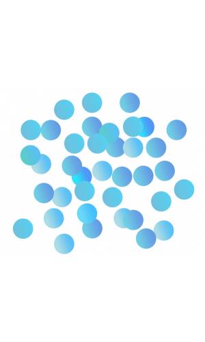 Foil Confetti Circles 20mm - Turquoise 250g