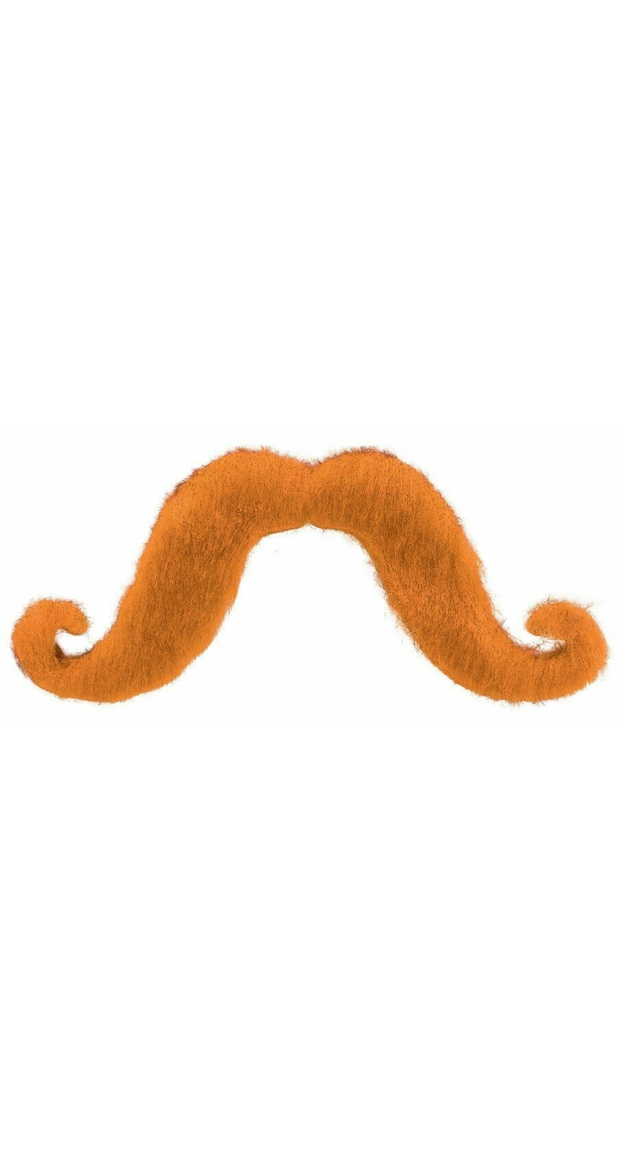 Orange Moustache Self Adhesive