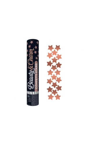 Confetti Cannon / Popper Rose Gold Stars - 30cm