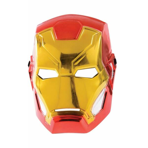 Marvel Avengers Iron Man Metallic Half  Mask - Child One Size