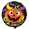 Halloween Pumpkin & Bats Foil Balloon - 17" (43cm)