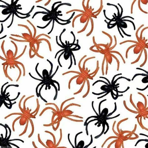 Spider Rings Favour Pack Black & Orange - 30pk