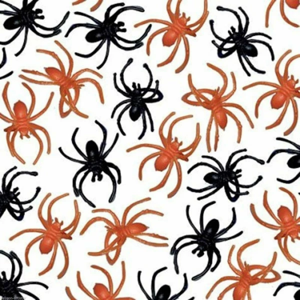 Spider Rings Favour Pack Black & Orange - 30pk