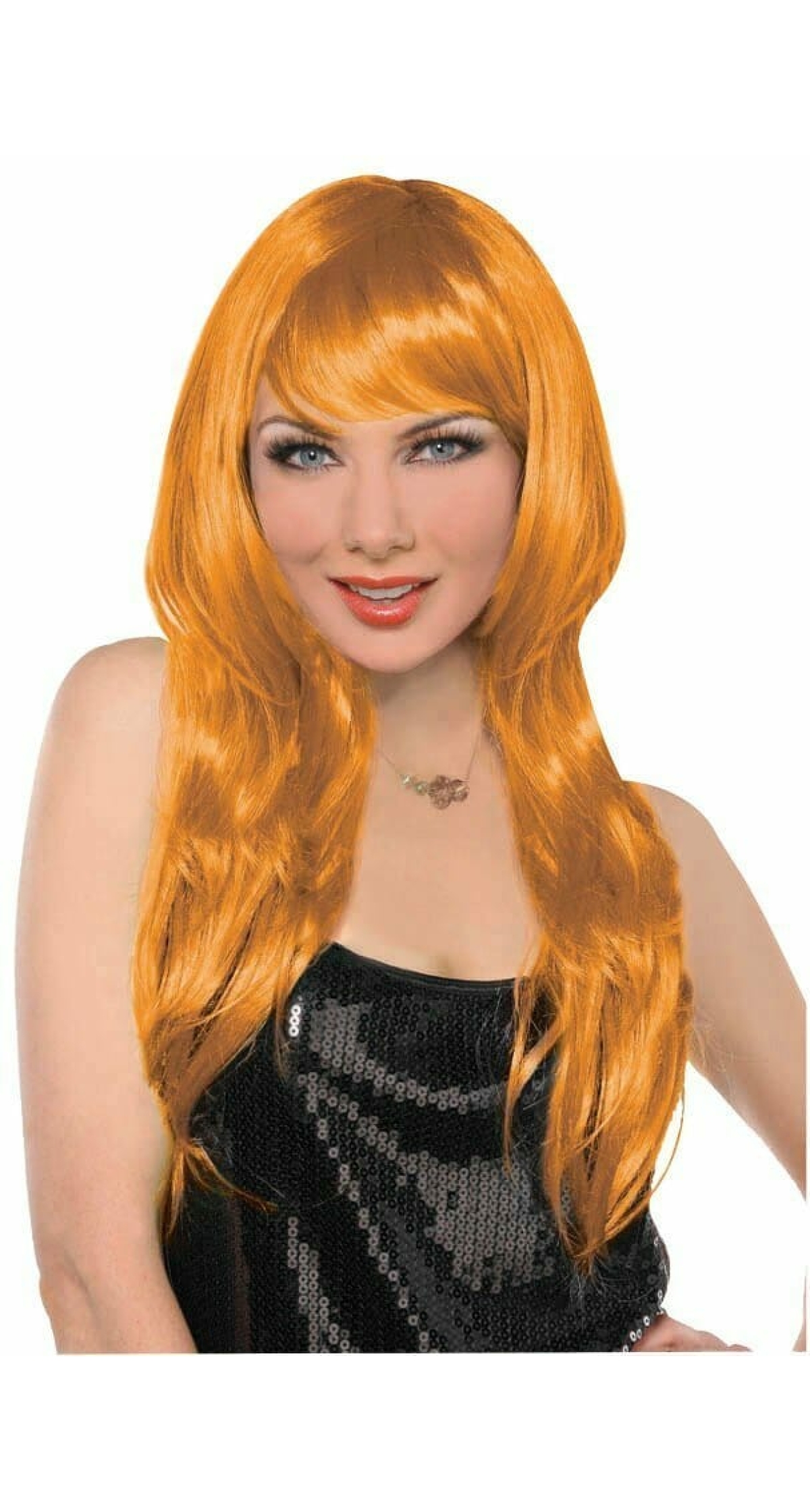 Orange Glamorous Wig - Adult One Size