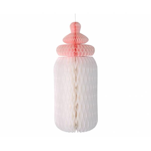 Paper Decoration B&G Baby Girl Light Pink Bottle - 30cm