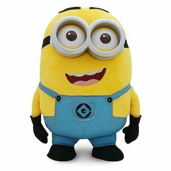 Despicable Me 2 Jumbo Talking Minion Dave Plush Toy with Light Up Eyes - 34cm x 41cm