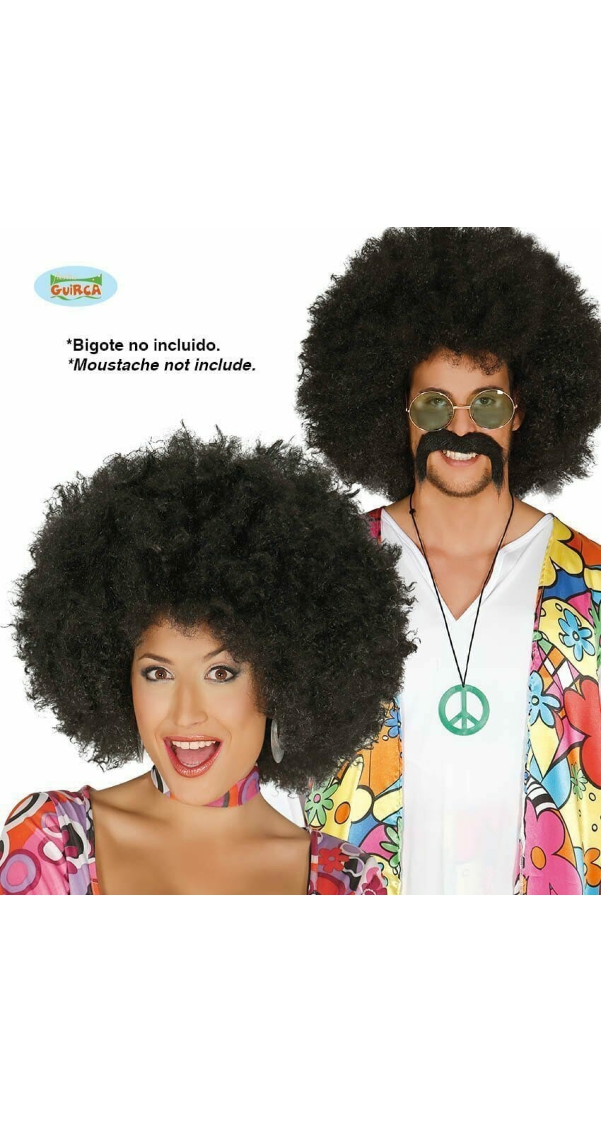 Black Afro Wig Extra Large - Adult One Size