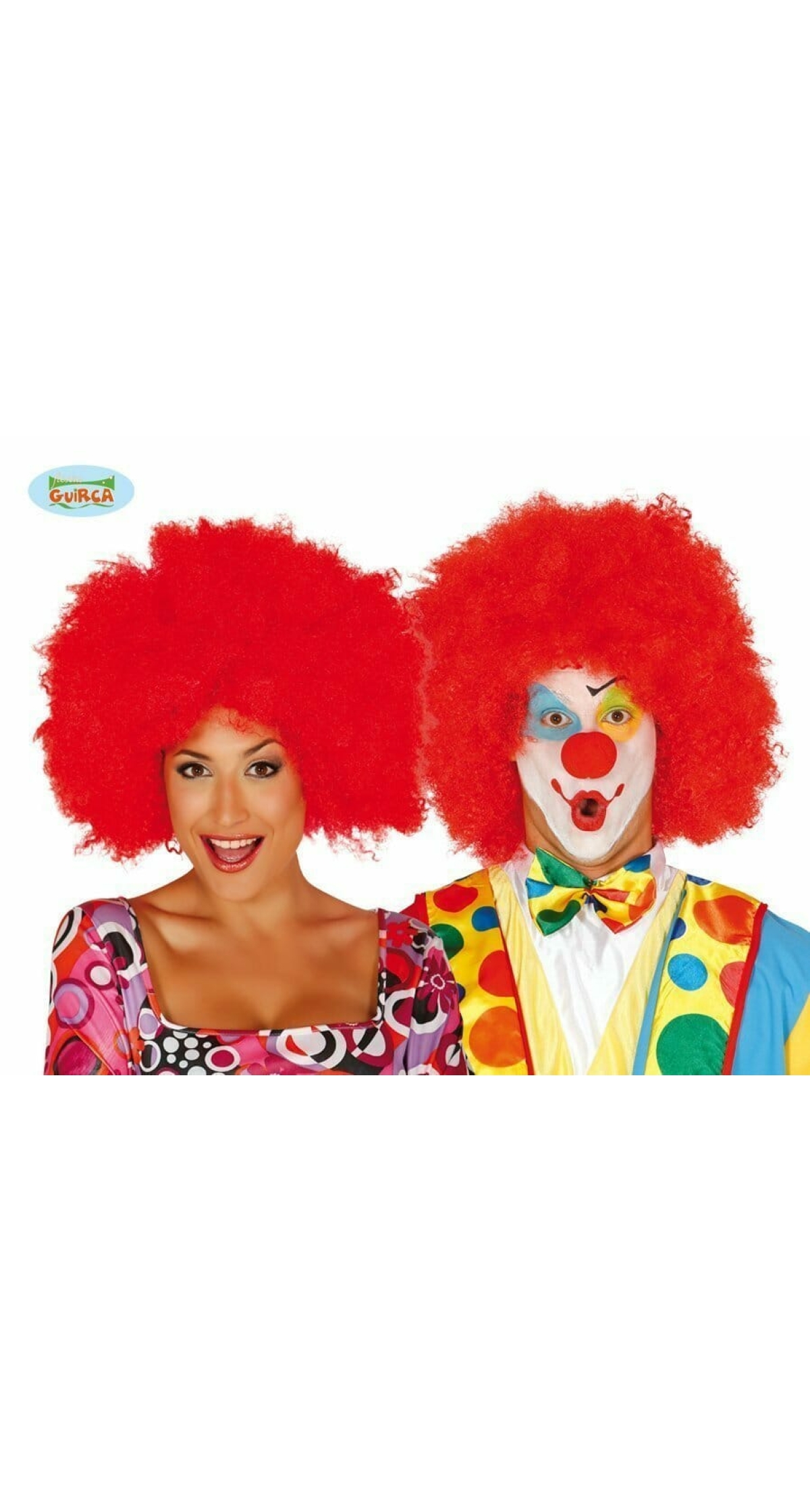 Red Afro Wig (Payaso) - Adult One Size