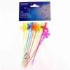Cocktail Stirrers Leaves Assorted Plastic 15.5cm - 10pcs