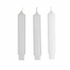 White Candle 9cm - 3pk