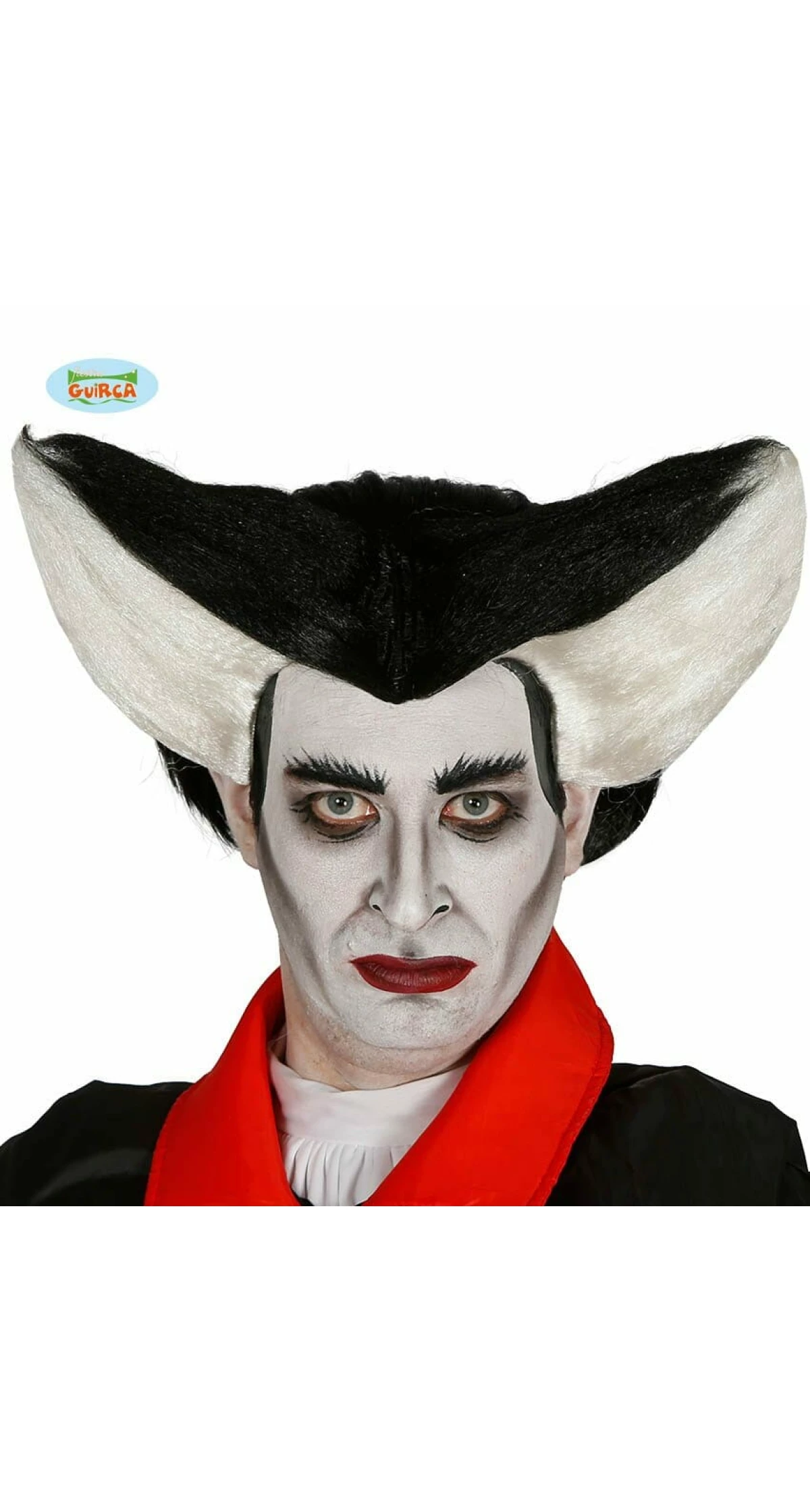 Black & White Vampire Wig - Adult One Size