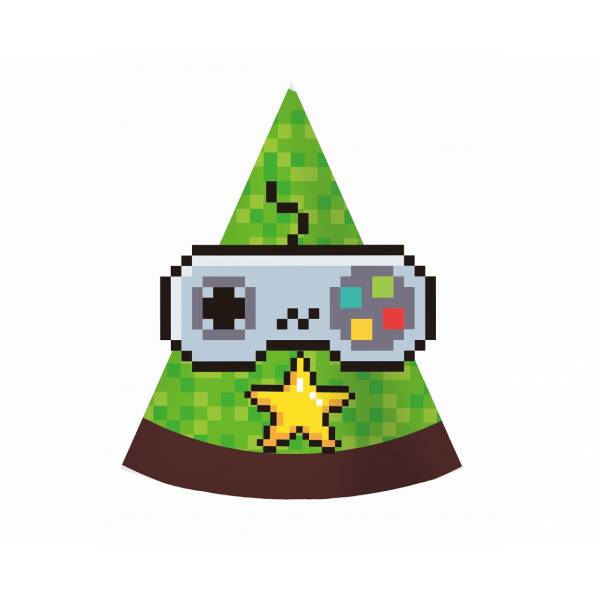 Game On Party Hats - 6pk