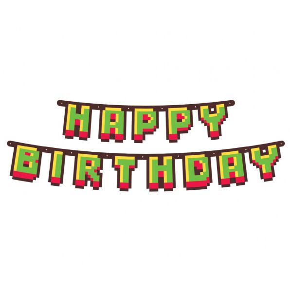 Game On Happy Birthday Banner - 160cm