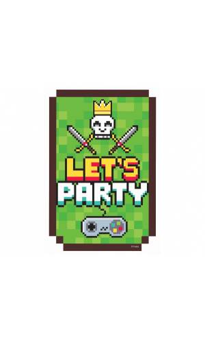 Game On Invitations With Envelopes - 6pk