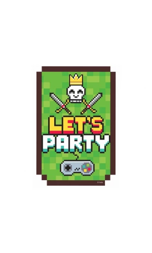 Game On Invitations With Envelopes - 6pk