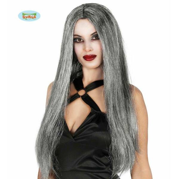 Grey Long Wig (4023) - Adult One Size