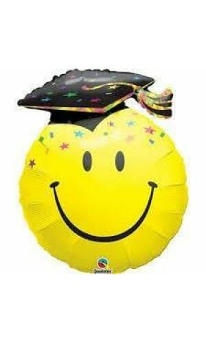 Smile Face Party Grad Shape Foil Balloon - 36''