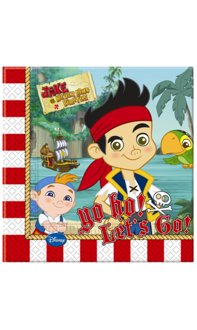 Jake and the Never Land Pirates Napkins 33cm x 33cm - 20pk